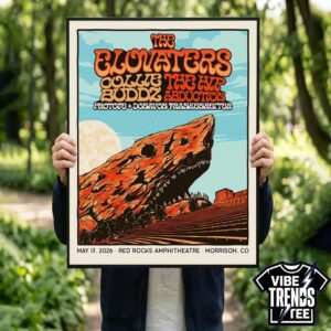 2026 Morrison CO The Elovaters Concert Poster For May 17 2026 At Red Rocks Amphitheatre Premium Poster Canvas