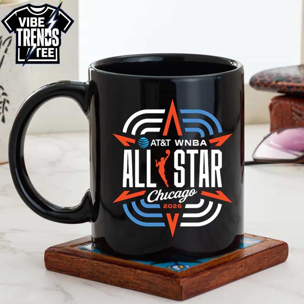 AT And T WNBA All-Star Chicago 2026 Logo Black Short T-Shirt AT And T WNBA All-Star Chicago 2026 Logo Black Short T-Shirt