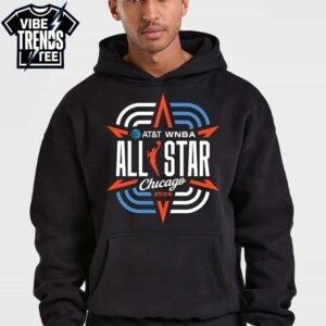 AT And T WNBA All-Star Chicago 2026 Logo Black Short T-Shirt