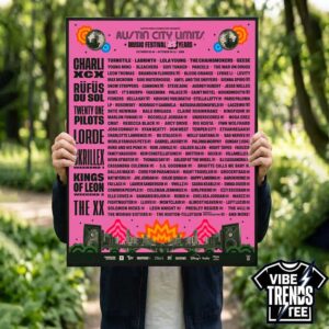 Austin TX Austin City Limits Music Festival 2026 Lineup Poster 25 Years ACL At Zilker Park On October 2-4 And 9-11 2026 Poster Canvas