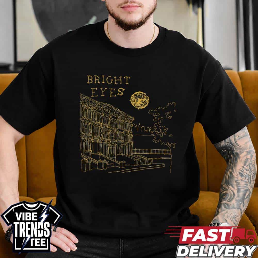 Bright Eyes I’m Wide Awake It’s Morning 2026 Black Short T-Shirt Bright Eyes I’m Wide Awake It’s Morning 2026 Black Short T-Shirt