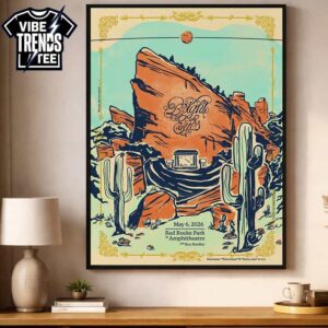 Bright Eyes Morrison CO 2026 Anniversary Poster With Tilly and the Wall For May 6th 2026 At Red Rocks Amphitheatre Professional Poster Canvas