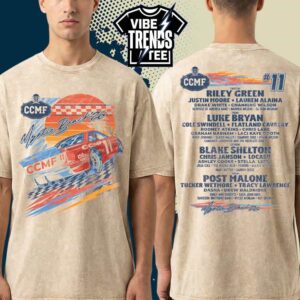 Carolina Country Music Fest 2026 CCMF26 Race Car Tee For June 4–7 2026 In Myrtle Beach SC Two Sided Washed T-Shirt