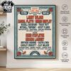 Boots In The Park 2026 Poster Lineup For Albuquerque NM On May 15 And 16 2026 Gallery-Style Poster Canvas
