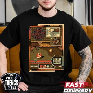 Dave Matthews Band Austin TX 2026 Concert Poster For Moody Center On May 11th 2026 Black Short T-Shirt
