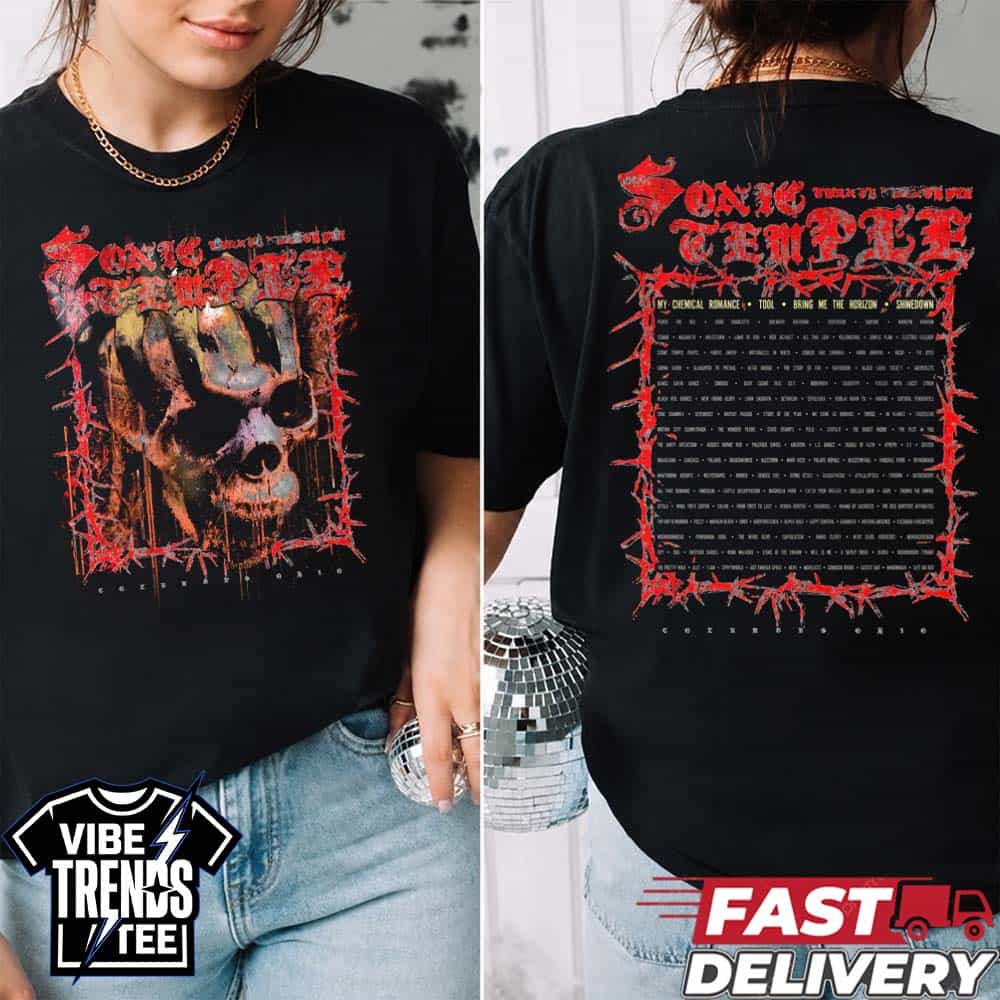 Demented Tee Sonic Temple 2026 Art And Music Festival For May 14-17 2026 In Columbus OH Black Womens T-Shirt Demented Tee Sonic Temple 2026 Art And Music Festival For May 14-17 2026 In Columbus OH Black Womens T-Shirt