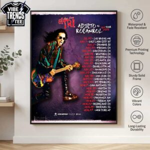 El Tri Adicto Al Rocanrol USA Tour 2026 Celebrating 56 Years Of Rock And Roll Premium Poster Canvas
