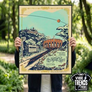 Forest Hills NY Bright Eyes 2026 Anniversary Poster For Forest Hills Stadium On June 6th 2026 With Built to Spill Gallery-Style Poster Canvas