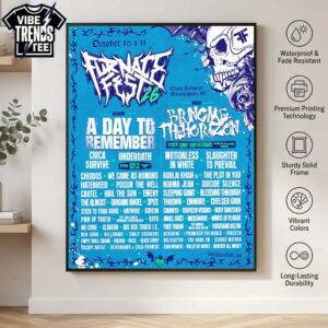Furnace Fest 2026 Birmingham AL Full Lineup Poster For October 10 And 11 2026 At Sloss Furnaces Premium Poster Canvas