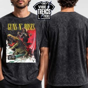 Guns N Roses Hollywood FL 2026 Night One Poster Tonight Kicking Off F1 Miami Grand Prix At Hard Rock Live On April 30 2026 Black Washed T-Shirt