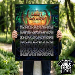 Lost Lands Festival 2026 Legend Valley OH Poster Lineup For September 18-20 2026 At Legend Valley Ohio Premium Poster Canvas