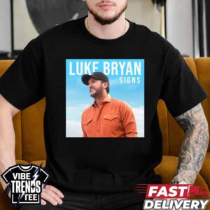 Luke Bryan Signs New Album Out September 18th 2026 Black Short T-Shirt