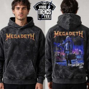 Megadeth This Was Our Life 2026 Two Sided Washed Hoodie T-Shirt