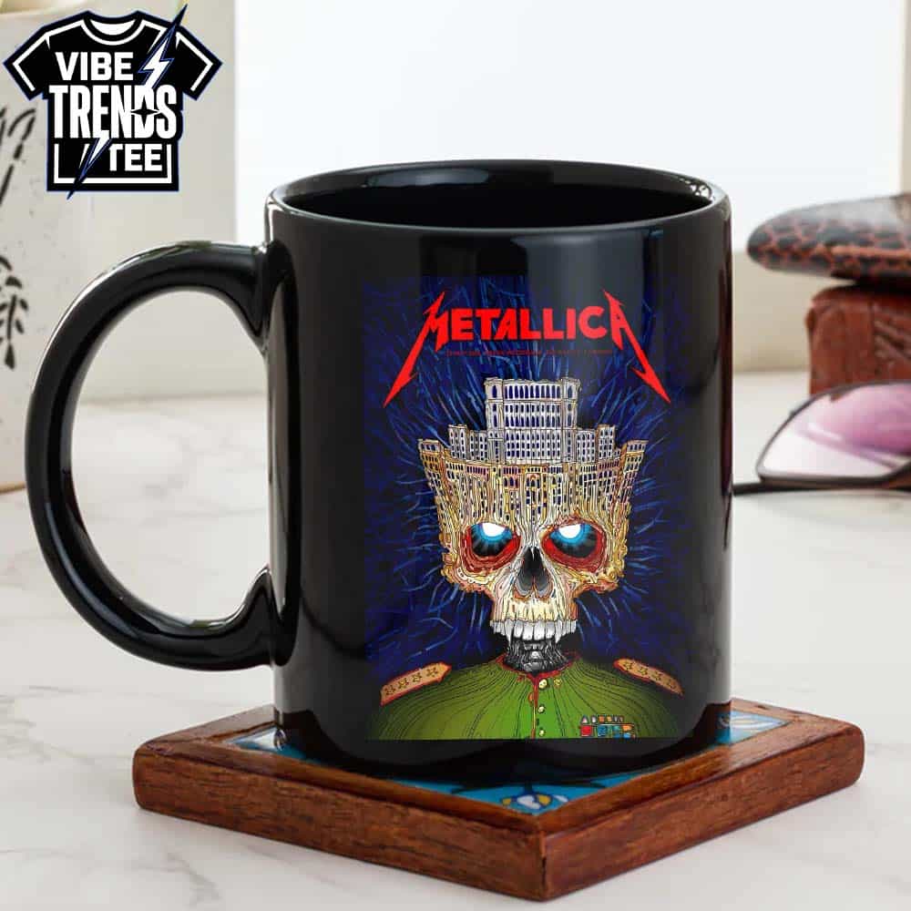 Metallica Bucharest 2026 Venue Poster Palace of the Parliament Skull For May 13 2026 At Arena Nationala M72 Bucharest Romania Short T-Shirt Metallica Bucharest 2026 Venue Poster Palace of the Parliament Skull For May 13 2026 At Arena Nationala M72 Bucharest Romania Short T-Shirt