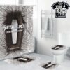 Metallica Hardwired to Self-Destruct Album Multi-Layered Glitch Art Bathroom Mat Set With Shower Curtain