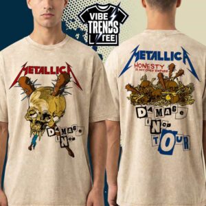 Metallica Honesty Is My Only Excuse Master Of Puppets Tour Pushead Damage Inc 2026 Washed T-Shirt