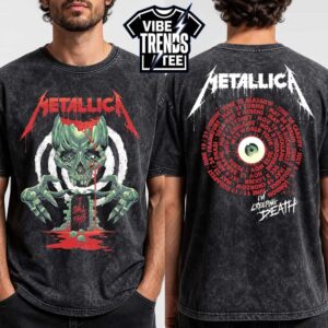 Metallica I Shall Pass I’m Creeping Death 2026 Tee For European Dates M72 World Tour 2026 Two Sided Washed T-Shirt
