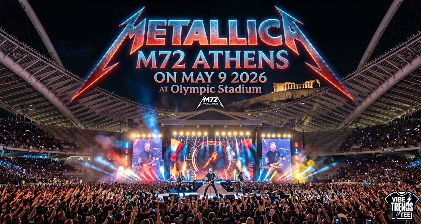 Metallica M72 Athens 2026 In Greece At Olympic Stadium On May 9 Tour 2026