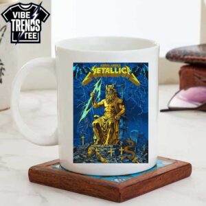 Metallica M72 Athens 2026 Main Show Poster For Greece Cover Zeus Electric Chair At Olympic Stadium On Saturday May 9 2026 Ceramic Mug