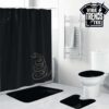 Metallica St Anger Album Raw Industrial Fist Graphic Rugged Decor Bathroom Mat Set With Shower Curtain