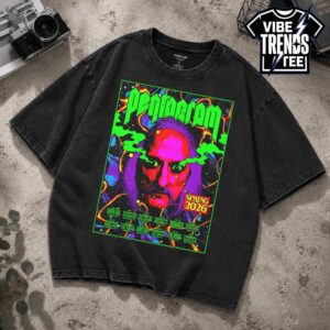Pentagram Last Rites Spring Tour 2026 Poster Dates List For May 20 To May 31 Heavyweight Washed T-Shirt