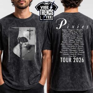 Pixies P40 Framed Rosa Tee For 40th Anniversary Tour 2026 Asia Two Sided Print Washed T-Shirt