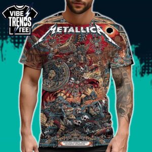 Pop-Up M72 Athens 2026 Metallica Poster By Juan Ma Orozco In Greece At Olympic Stadium On May 9 Tour 2026 All Over Print Shirt