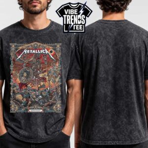 Pop-Up M72 Athens 2026 Metallica Poster By Juan Ma Orozco In Greece At Olympic Stadium On May 9 Tour 2026 Black Washed T-Shirt