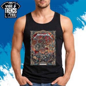 Pop Up M72 Athens 2026 Metallica Poster By Juan Ma Orozco In Greece At Olympic Stadium On May 9 Tour 2026 Tank Top T Shirt