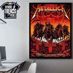 Pop-Up M72 Bucharest 2026 Metallica Poster By Maxx242 In Bucharest Romania At Arena Nationala On May 13 2026 Professional Poster Canvas