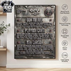 Rolling Loud Festival 2026 Poster Lineup Headliners Playboi Carti Don Toliver And Ken Carson For May 8–10 2026 In Orlando FL Poster Canvas