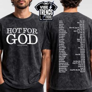 Rosalia Hot For God Tee For The Lux Tour 2026 Dates List Black Washed T-Shirt