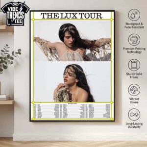 Rosalia The Lux Tour 2026 Poster Dates List Start Lyon FR On March To San Juan PR On September Poster Canvas