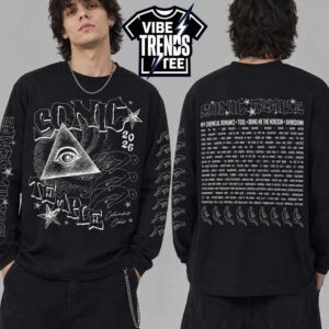 Sonic Temple 2026 Art And Music Festival Ascend Long Sleeve Tee For May 14-17 2026 In Columbus OH Black Long Sleeve T-Shirt