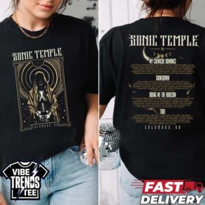 Sonic Temple 2026 Art And Music Festival Night Wish Tee For May 14-17 2026 In Columbus OH Black Womens T-Shirt