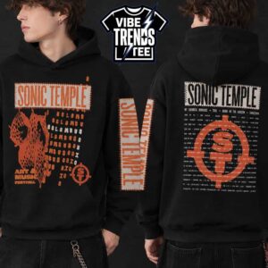 Sonic Temple 2026 Art And Music Festival Patchwork Tee For May 14-17 2026 In Columbus OH Black Hoodie T-Shirt