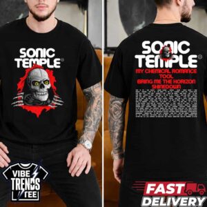 Sonic Temple 2026 Art And Music Festival The Ripper Tee For May 14-17 2026 In Columbus OH Two Sided Short T-Shirt