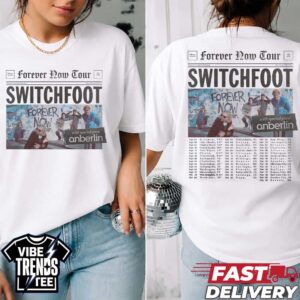Switchfoot Forever Now Tour 2026 Fall US Dates List With Anberlin Two Sided Print Womens T-Shirt