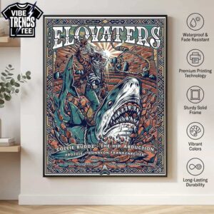 The Elovaters Morrison Colorado 2026 Poster Tonight For Red Rocks Amphitheatre On May 17 2026 High-Quality Poster Canvas